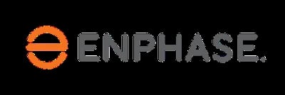 Logo of Enphase Energy featuring the word "ENPHASE" with an orange circular symbol to the left.